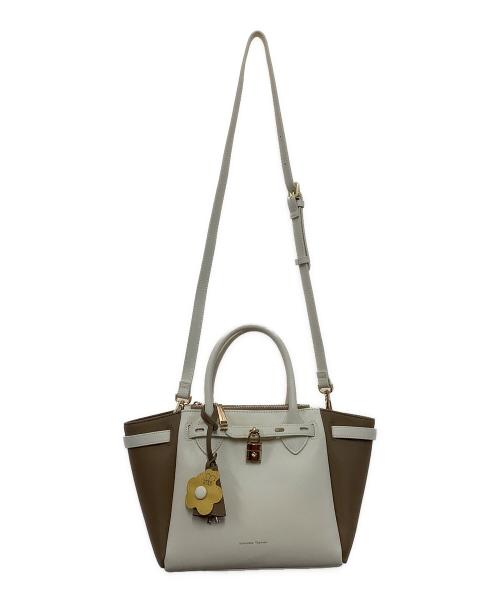 Samantha Thavasa（サマンサタバサ）Samantha Thavasa (サマンサタバサ) Disney (ディズニー) ハンドバッグ アイボリー×ブラウンの古着・服飾アイテム