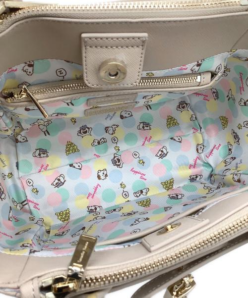 Samantha Thavasa（サマンサタバサ）Samantha Thavasa (サマンサタバサ) PEANUTS (ピーナッツ) ハンドバッグ ベージュの古着・服飾アイテム