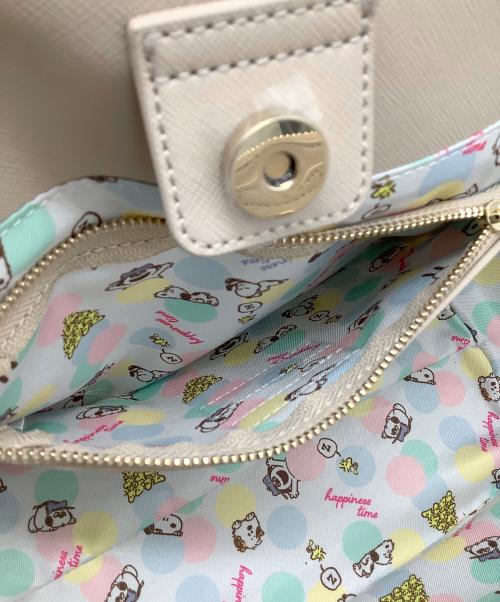 Samantha Thavasa（サマンサタバサ）Samantha Thavasa (サマンサタバサ) PEANUTS (ピーナッツ) ハンドバッグ ベージュの古着・服飾アイテム