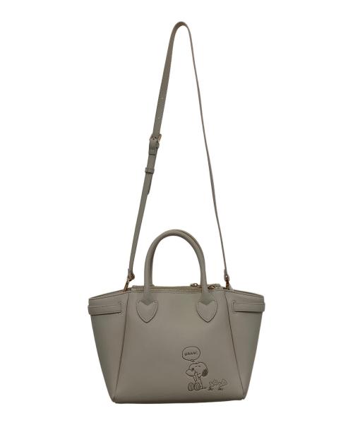 Samantha Thavasa（サマンサタバサ）Samantha Thavasa (サマンサタバサ) PEANUTS (ピーナッツ) ハンドバッグ ベージュの古着・服飾アイテム