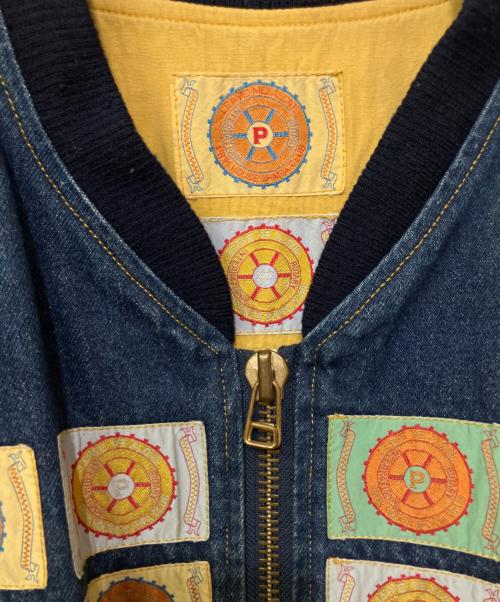 PINK HOUSE（ピンクハウス）PINK HOUSE (ピンクハウス) デニムボンバージャケット ブルー サイズ:不明の古着・服飾アイテム