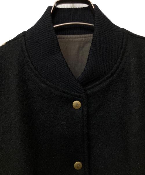 PINK HOUSE（ピンクハウス）PINK HOUSE (ピンクハウス) レザー切替スタジャン ブラック サイズ:不明の古着・服飾アイテム