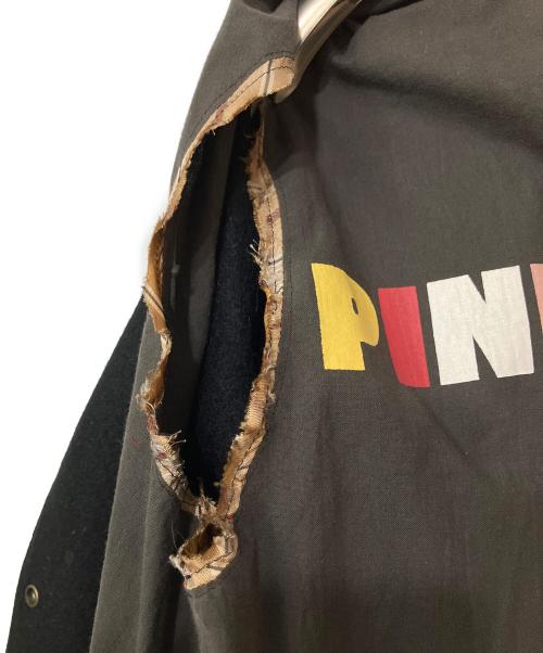 PINK HOUSE（ピンクハウス）PINK HOUSE (ピンクハウス) レザー切替スタジャン ブラック サイズ:不明の古着・服飾アイテム