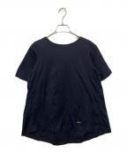 BURBERRY BLUE LABELバーバリー ブルー レーベル）の古着「バックリボン半袖ブラウス」｜ネイビー