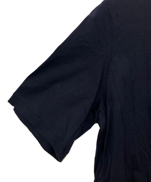 BURBERRY BLUE LABEL（バーバリー ブルー レーベル）BURBERRY BLUE LABEL (バーバリー ブルー レーベル) バックリボン半袖ブラウス ネイビー サイズ:38の古着・服飾アイテム