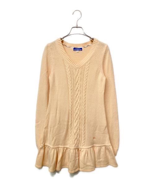 BURBERRY BLUE LABEL（バーバリー ブルー レーベル）BURBERRY BLUE LABEL (バーバリー ブルー レーベル) ニットワンピース ピンク サイズ:38の古着・服飾アイテム