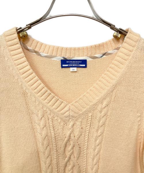BURBERRY BLUE LABEL（バーバリー ブルー レーベル）BURBERRY BLUE LABEL (バーバリー ブルー レーベル) ニットワンピース ピンク サイズ:38の古着・服飾アイテム