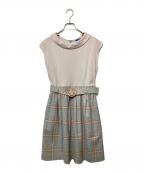 BURBERRY BLUE LABELバーバリー ブルー レーベル）の古着「ノースリーブ・キャミソールワンピース」｜グレー