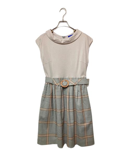 BURBERRY BLUE LABEL（バーバリー ブルー レーベル）BURBERRY BLUE LABEL (バーバリー ブルー レーベル) ノースリーブ・キャミソールワンピース グレー サイズ:38の古着・服飾アイテム