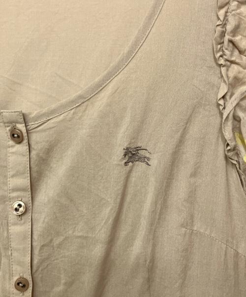 BURBERRY BLUE LABEL（バーバリー ブルー レーベル）BURBERRY BLUE LABEL (バーバリー ブルー レーベル) ノースリーブワンピース ベージュ×イエロー サイズ:38の古着・服飾アイテム