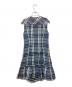 BURBERRY BLUE LABEL (バーバリー ブルー レーベル) ノースリーブワンピース ブルー×ブラック サイズ:36：5000円