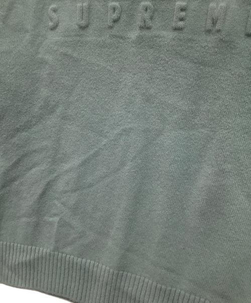 SUPREME（シュプリーム）Supreme (シュプリーム) Embossed Sweater スカイブルー サイズ:Mの古着・服飾アイテム