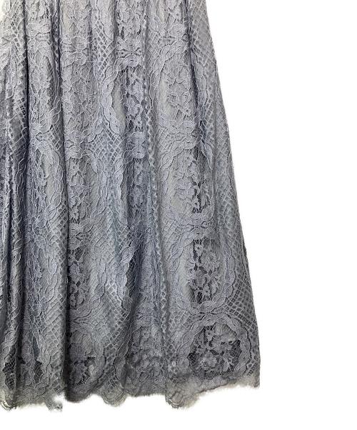 ebure（エブール）ebure (エブール) サークルフラワーレーススカート グレー サイズ:38の古着・服飾アイテム