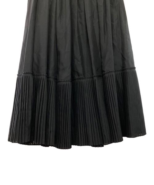 ebure（エブール）EBURE (エブール) プリーツスカート ブラック サイズ:36の古着・服飾アイテム