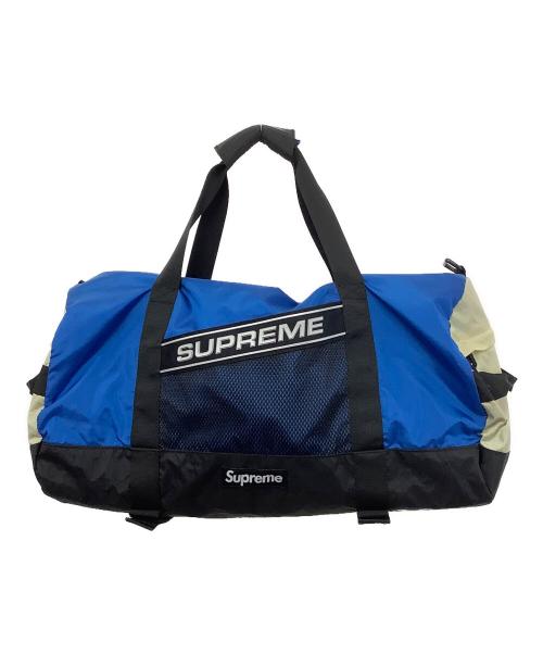SUPREME（シュプリーム）Supreme (シュプリーム) 23AW Logo Duffle Bag　ダッフルバッグ ブルー×ベージュの古着・服飾アイテム