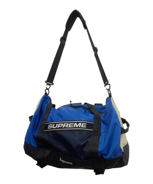 SUPREME（シュプリーム）Supreme (シュプリーム) 23AW Logo Duffle Bag　ダッフルバッグ ブルー×ベージュの古着・服飾アイテム