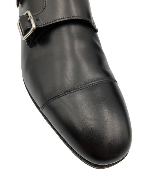 Crockett & Jones（クロケット＆ジョーンズ）Crockett & Jones (クロケット＆ジョーンズ) ダブルモンクストラップシューズ ブラック サイズ:7 1/2の古着・服飾アイテム