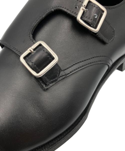 Crockett & Jones（クロケット＆ジョーンズ）Crockett & Jones (クロケット＆ジョーンズ) ダブルモンクストラップシューズ ブラック サイズ:7 1/2の古着・服飾アイテム