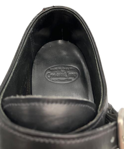 Crockett & Jones（クロケット＆ジョーンズ）Crockett & Jones (クロケット＆ジョーンズ) ダブルモンクストラップシューズ ブラック サイズ:7 1/2の古着・服飾アイテム
