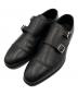 Crockett & Jones（クロケット＆ジョーンズ）の古着「ダブルモンクストラップシューズ」｜ブラック
