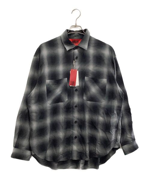 5525gallery（ゴーゴーニーゴーギャラリー）5525gallery (ゴーゴーニーゴーギャラリー) オンブレ チェック シャツ グレー サイズ:Lの古着・服飾アイテム
