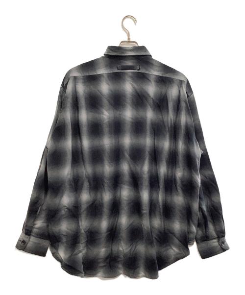 5525gallery（ゴーゴーニーゴーギャラリー）5525gallery (ゴーゴーニーゴーギャラリー) オンブレ チェック シャツ グレー サイズ:Lの古着・服飾アイテム