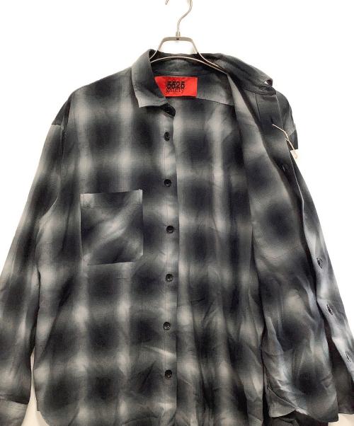 5525gallery（ゴーゴーニーゴーギャラリー）5525gallery (ゴーゴーニーゴーギャラリー) オンブレ チェック シャツ グレー サイズ:Lの古着・服飾アイテム