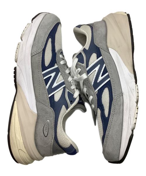 NEW BALANCE（ニューバランス）NEW BALANCE (ニューバランス) スニーカー ライトグレー×ネイビー サイズ:26.5の古着・服飾アイテム