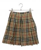 Burberry'sバーバリー）の古着「プリーツスカート」｜ベージュ