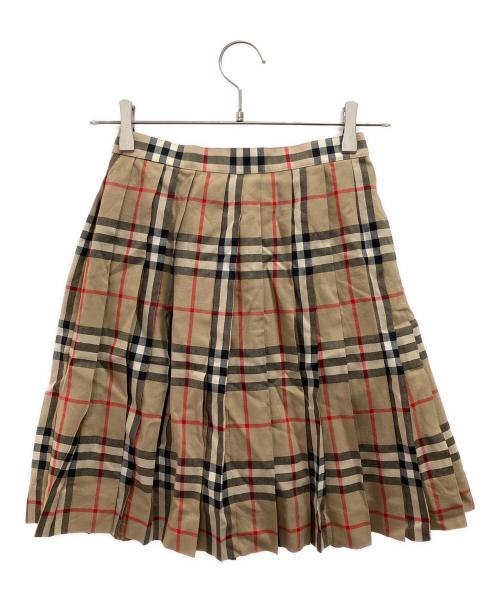 Burberry's（バーバリー）Burberry's (バーバリー) プリーツスカート ベージュ サイズ:130Aの古着・服飾アイテム
