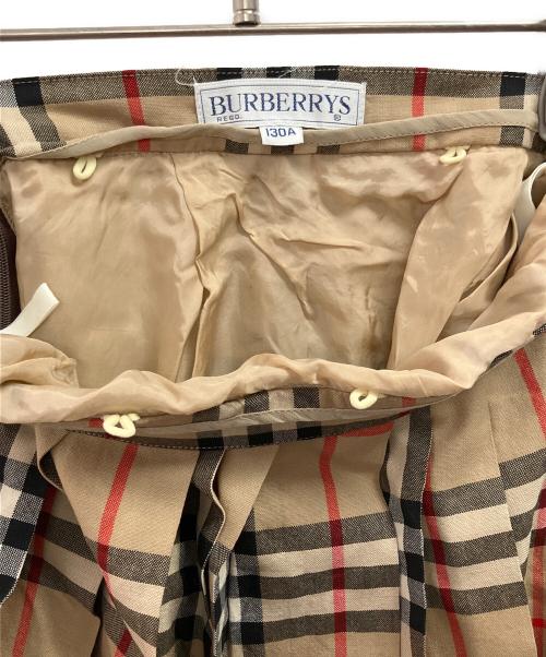 Burberry's（バーバリー）Burberry's (バーバリー) プリーツスカート ベージュ サイズ:130Aの古着・服飾アイテム