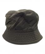 PRADAプラダ）の古着「ロゴ刺繍ナイロンバケットハット」｜カーキ