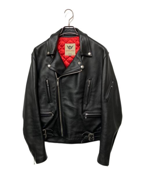 666（666）666 (666) ダブルライダースジャケット ブラック サイズ:40の古着・服飾アイテム