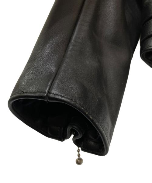 666（666）666 (666) ダブルライダースジャケット ブラック サイズ:40の古着・服飾アイテム