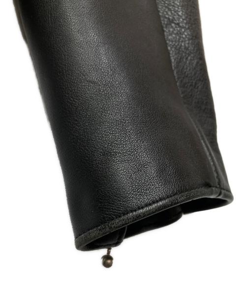 666（666）666 (666) ダブルライダースジャケット ブラック サイズ:40の古着・服飾アイテム