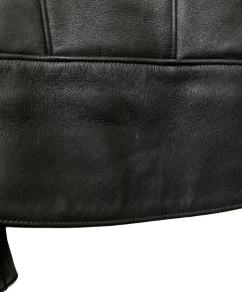 666（666）666 (666) ダブルライダースジャケット ブラック サイズ:40の古着・服飾アイテム