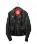 666（666）の古着「ダブルライダースジャケット」｜ブラック