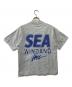 WIND AND SEA (ウィンダンシー) LINE HALFTONE SEA S/S TEE グレー サイズ:S：6000円