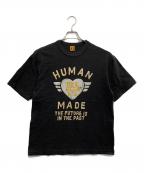HUMAN MADEヒューマンメイド）の古着「プリントTシャツ」｜ブラック