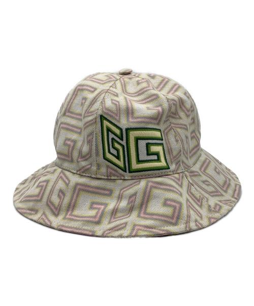 GUCCI（グッチ）GUCCI (グッチ) GGロゴ　ハット パステルカラー サイズ:Mの古着・服飾アイテム