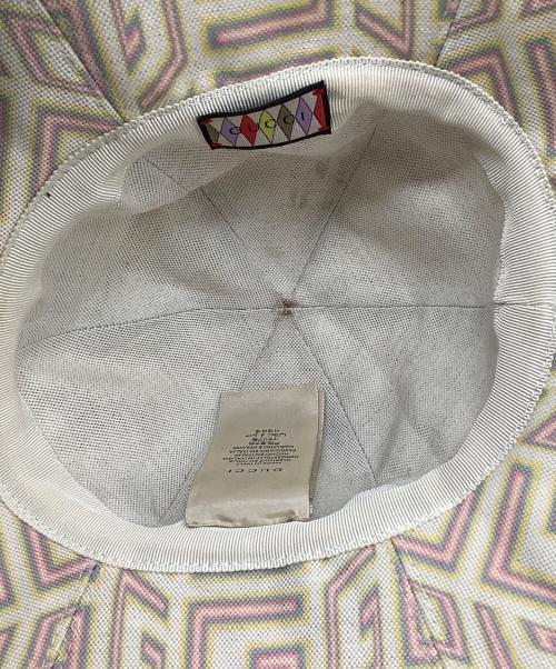 GUCCI（グッチ）GUCCI (グッチ) GGロゴ　ハット パステルカラー サイズ:Mの古着・服飾アイテム