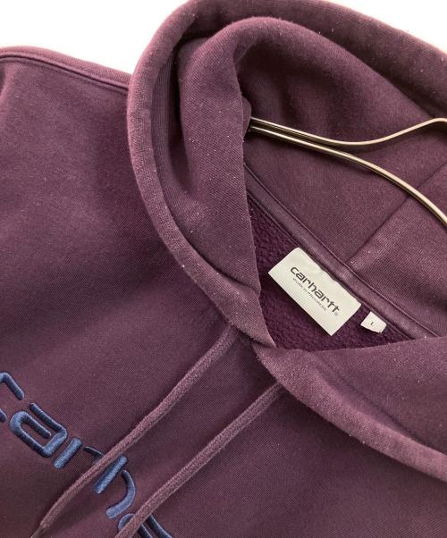 CarHartt（カーハート）CarHartt (カーハート) プルオーバーパーカー パープル サイズ:Lの古着・服飾アイテム