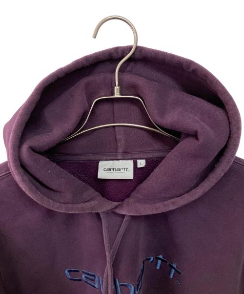 CarHartt（カーハート）CarHartt (カーハート) プルオーバーパーカー パープル サイズ:Lの古着・服飾アイテム