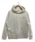 beautiful peopleビューティフルピープル）の古着「suvin pima sweat logo pull parka」｜ホワイト