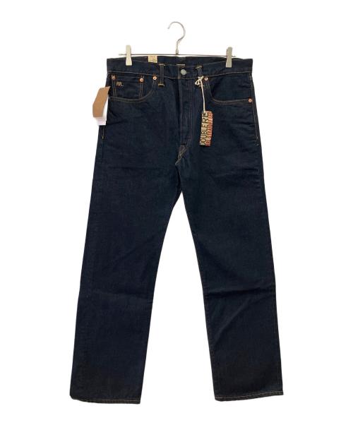 RRL（ダブルアールエル）RRL (ダブルアールエル) ストレート フィット ワンスウォッシュド セルビッジ ジーンズ インディゴ サイズ:32×30の古着・服飾アイテム