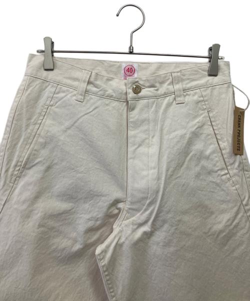 CRANK PRO JECTS（クランクプロジェクツ）CRANK PRO JECTS (クランクプロジェクツ) ワッシャーファットパンツ アイボリー サイズ:40の古着・服飾アイテム
