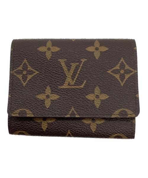 LOUIS VUITTON（ルイ ヴィトン）LOUIS VUITTON (ルイ ヴィトン) モノグラム　アンヴェロップ・カルト・ドゥ・ヴィジット　カードケース ブラウンの古着・服飾アイテム