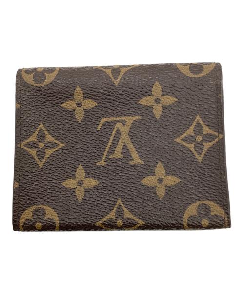 LOUIS VUITTON（ルイ ヴィトン）LOUIS VUITTON (ルイ ヴィトン) モノグラム　アンヴェロップ・カルト・ドゥ・ヴィジット　カードケース ブラウンの古着・服飾アイテム