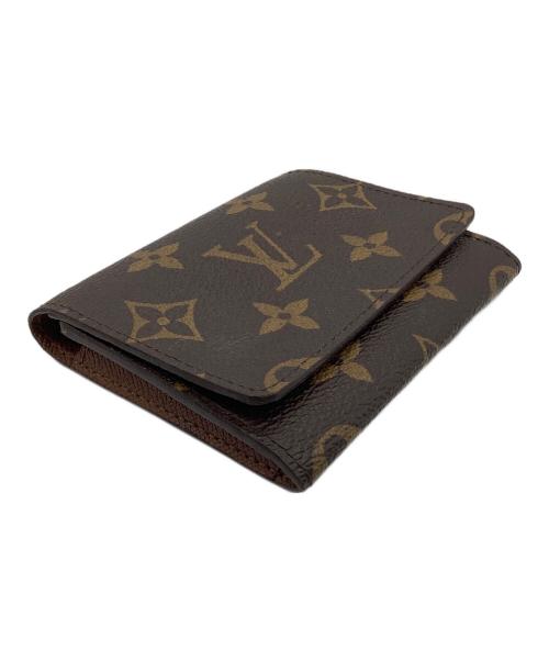 LOUIS VUITTON（ルイ ヴィトン）LOUIS VUITTON (ルイ ヴィトン) モノグラム　アンヴェロップ・カルト・ドゥ・ヴィジット　カードケース ブラウンの古着・服飾アイテム