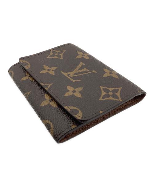 LOUIS VUITTON（ルイ ヴィトン）LOUIS VUITTON (ルイ ヴィトン) モノグラム　アンヴェロップ・カルト・ドゥ・ヴィジット　カードケース ブラウンの古着・服飾アイテム